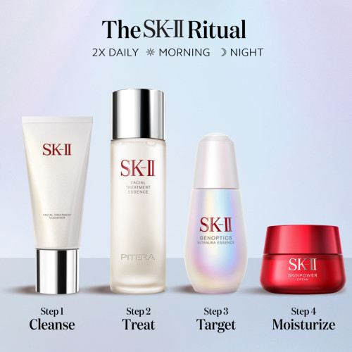 GenOptics Ultraura Essence is SK II's best-selling brightening serum to visibly reduce dullness and target sun spots slide3