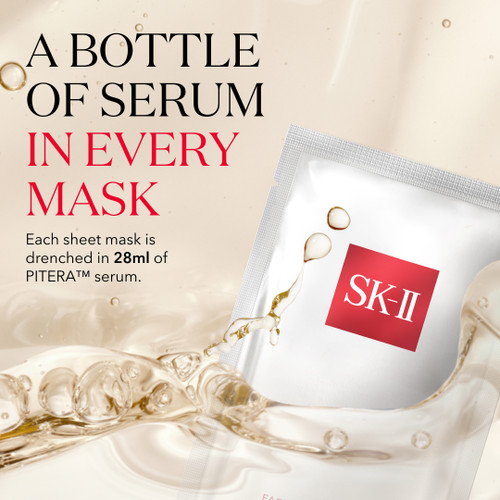 SK-II Facial Treatment Mask: Skin care sheet serum mask for dullness, dryness, and uneven skin tone slider4